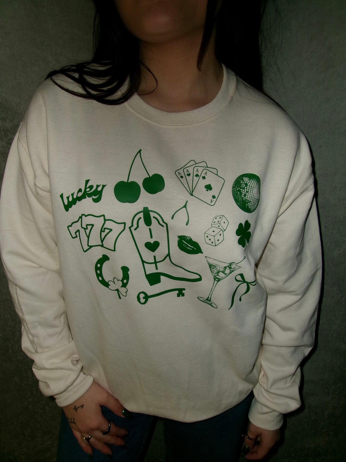 Cream St. Patty's Day Crewneck