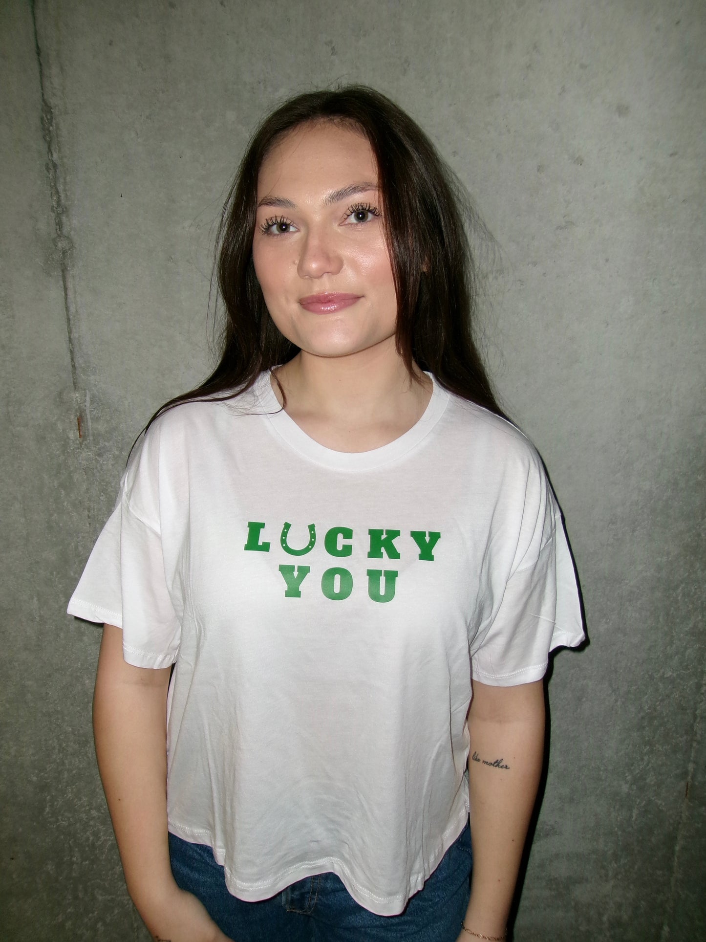 Lucky You Cropped Tee