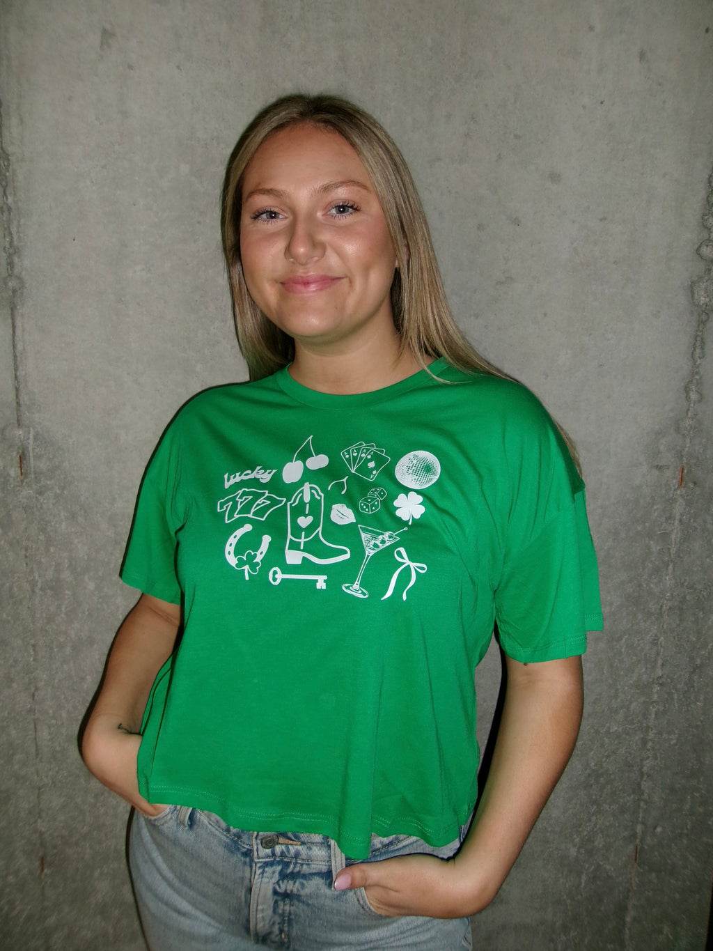 Lucky Charm Cropped Tee