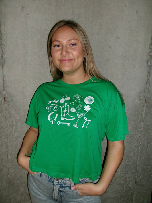 Lucky Charm Cropped Tee