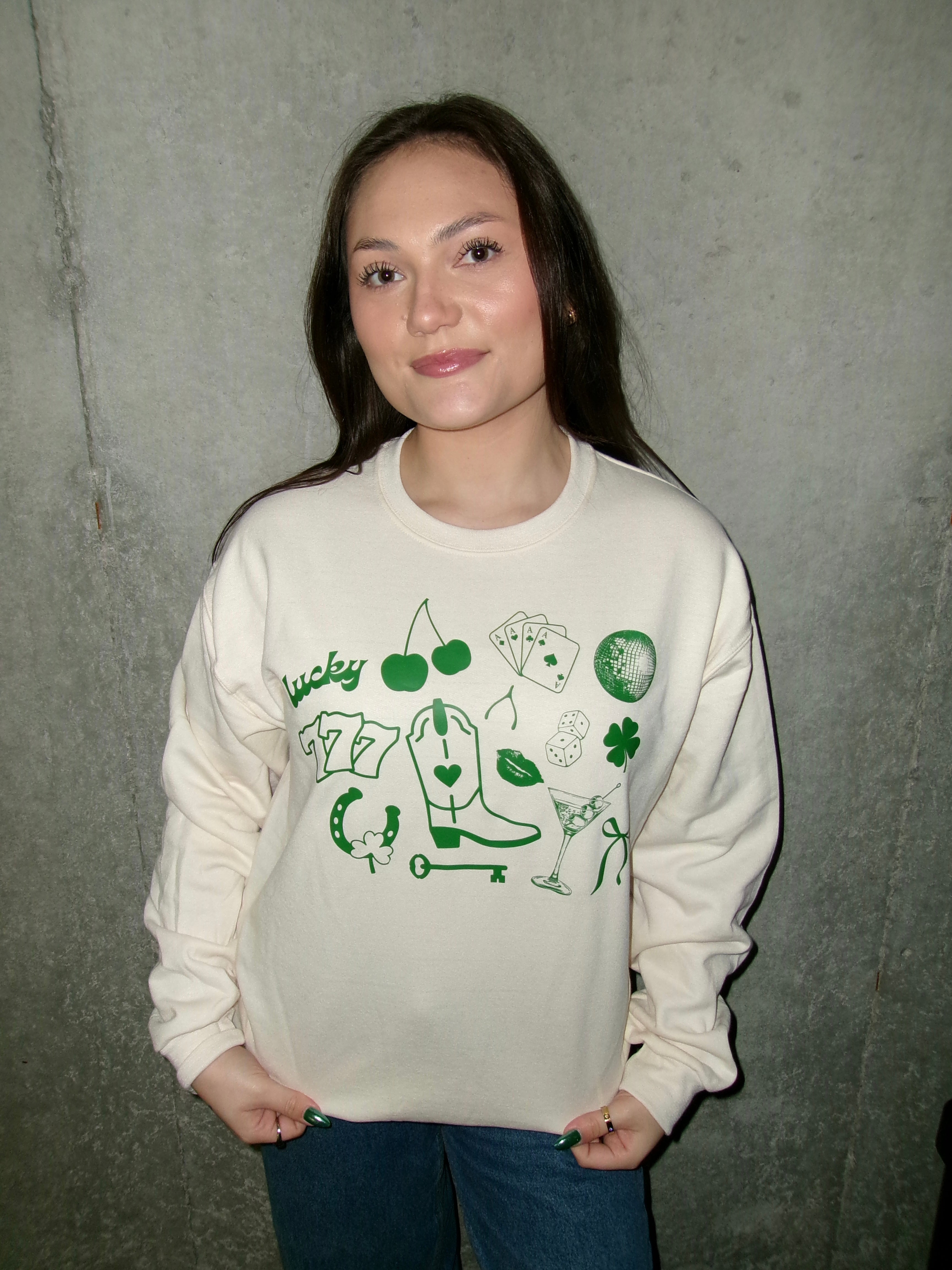 Cream St. Patty's Day Crewneck