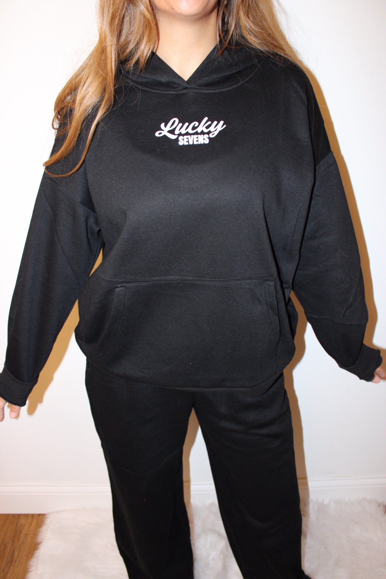 The Black Hoodie Sweat Set