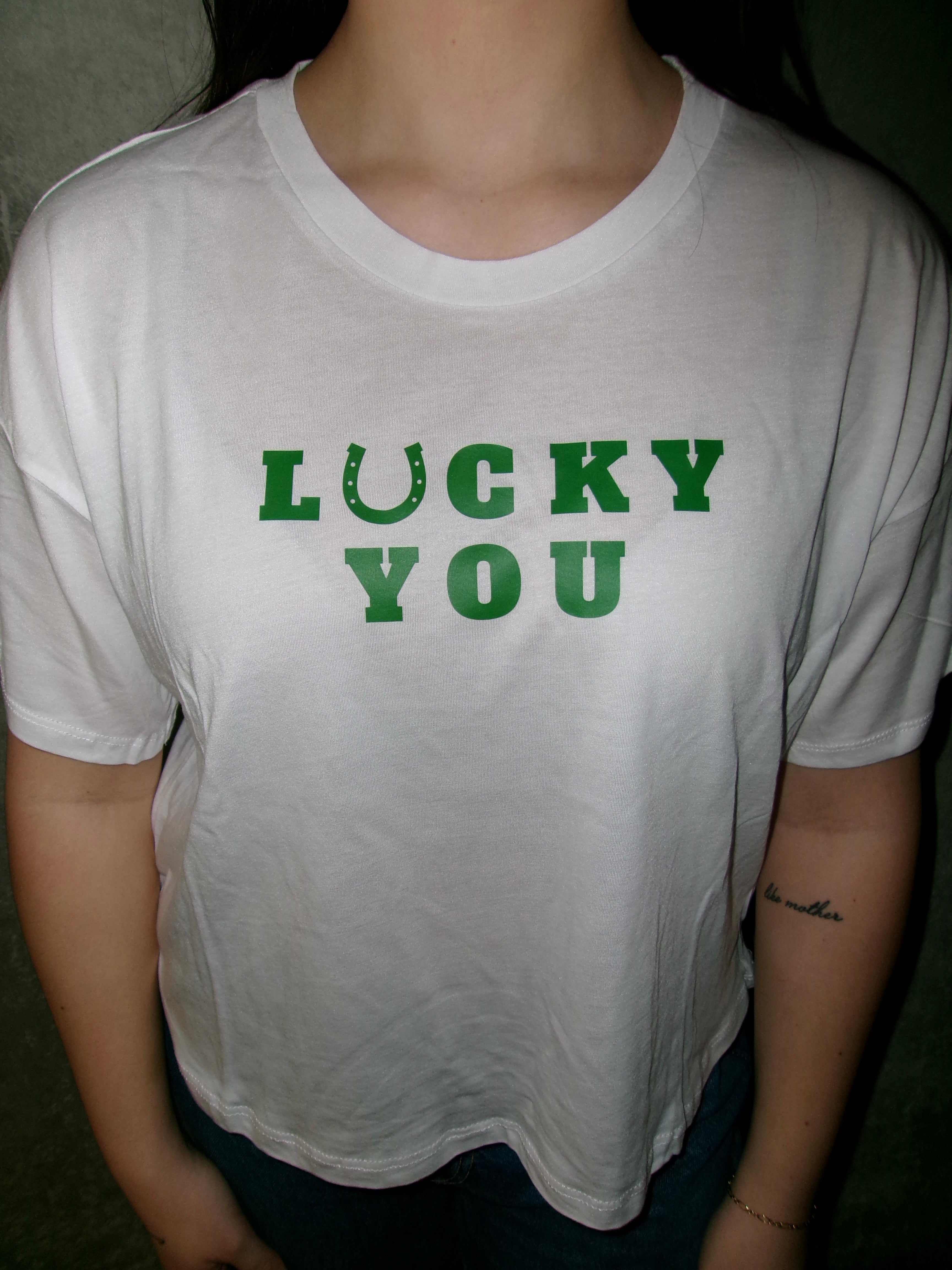 Lucky You Cropped Tee