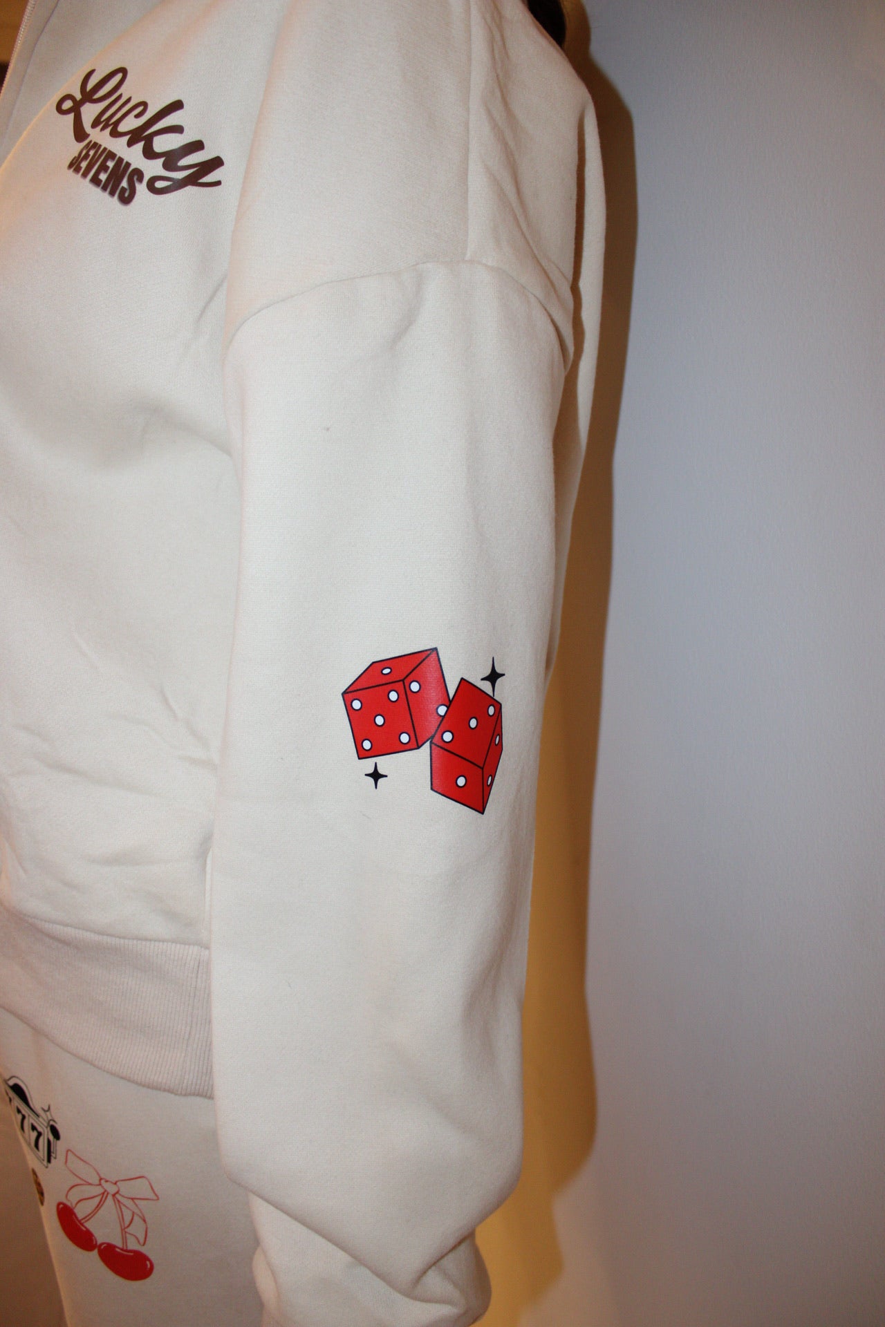 The Cream Zip-Up Sweat Set