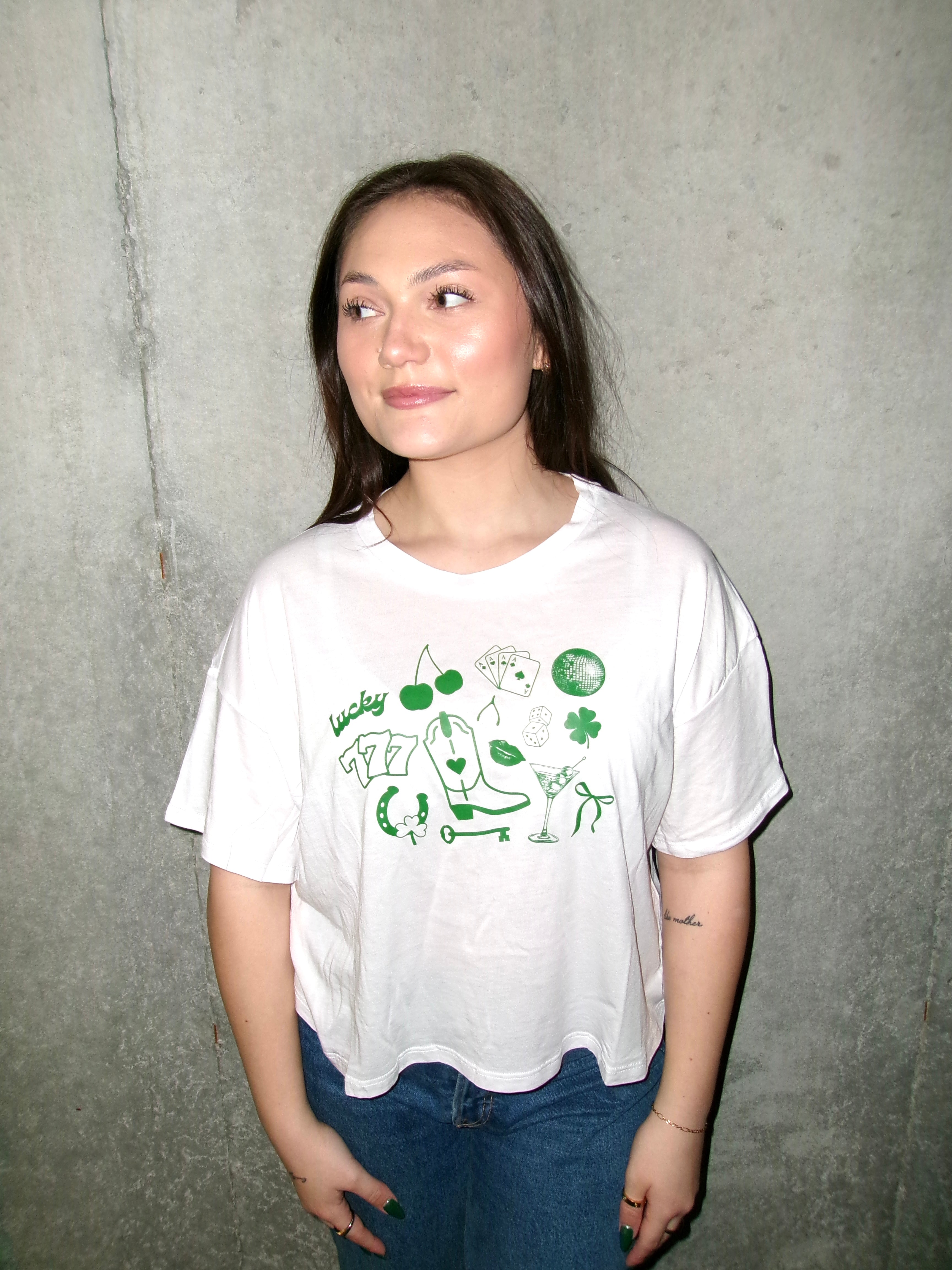 Lucky Charm Cropped Tee