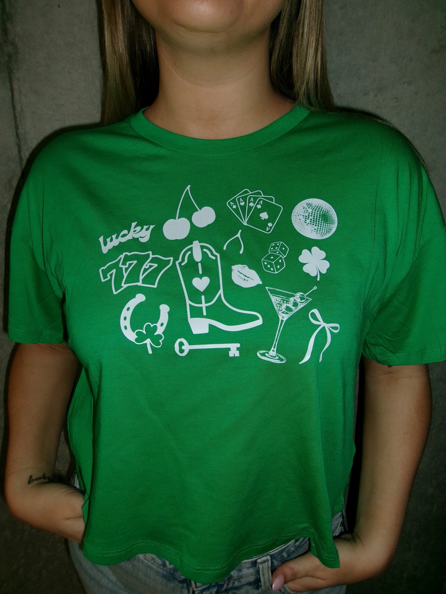 Lucky Charm Cropped Tee
