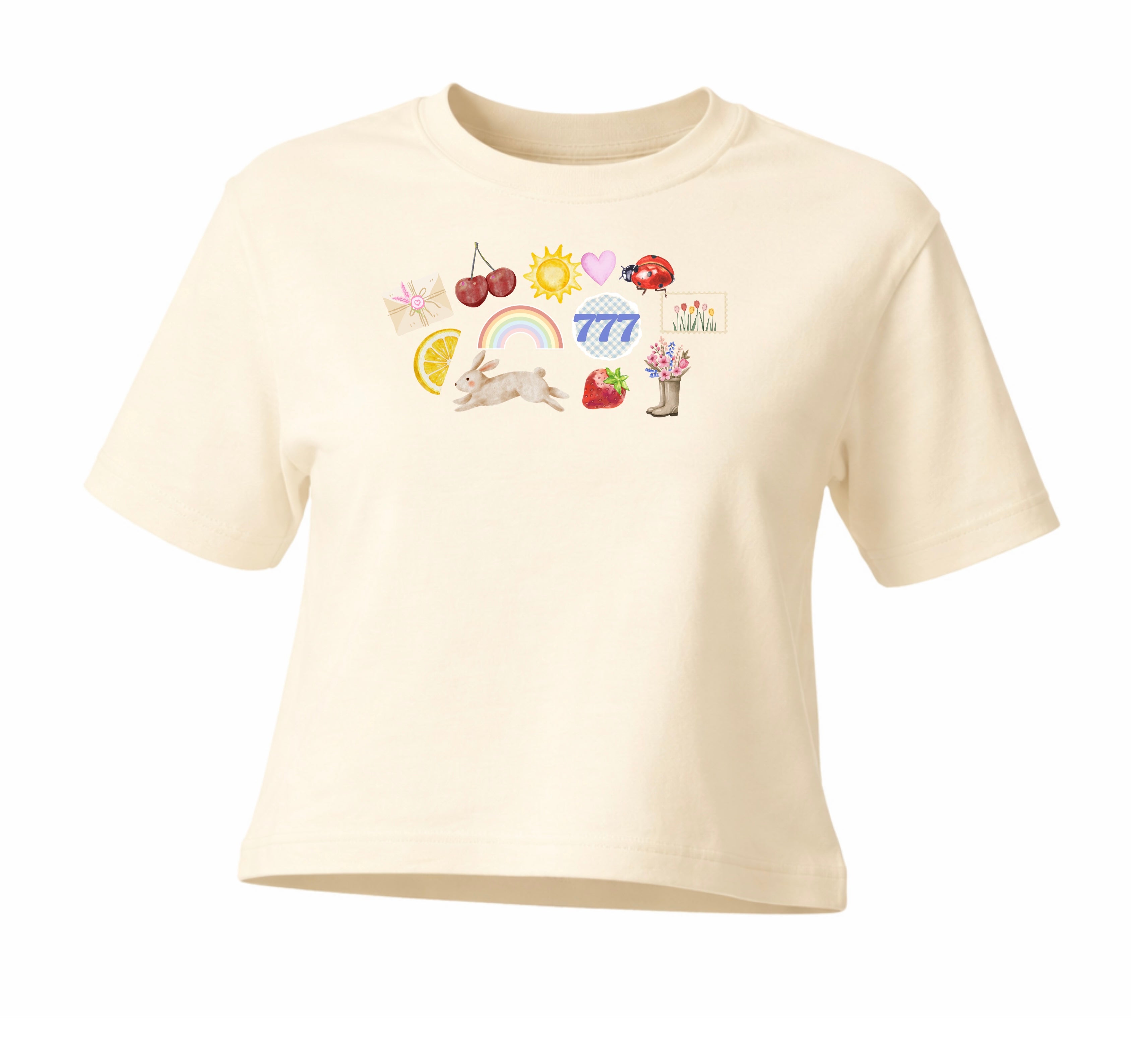 Spring Lucky Charms Cropped Tee